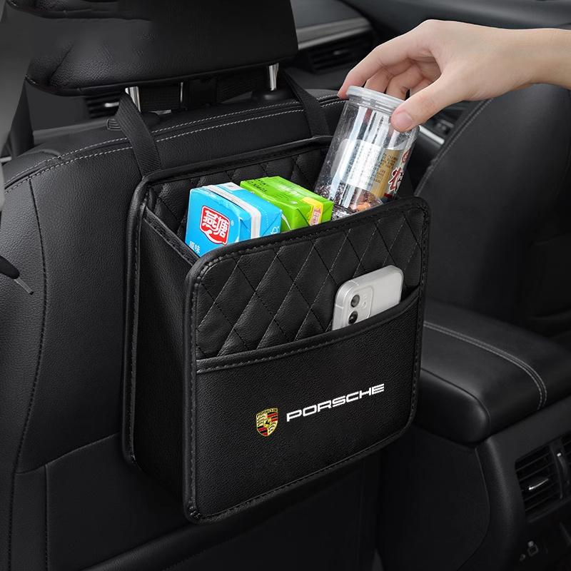 Samochodowy tylny bagażnik siedzenie elastyczny sznurek torba do przechowywania dla Porsche Cayenne Panamera Macan 911 718 Taycan Boxster Cayman Akcesoria