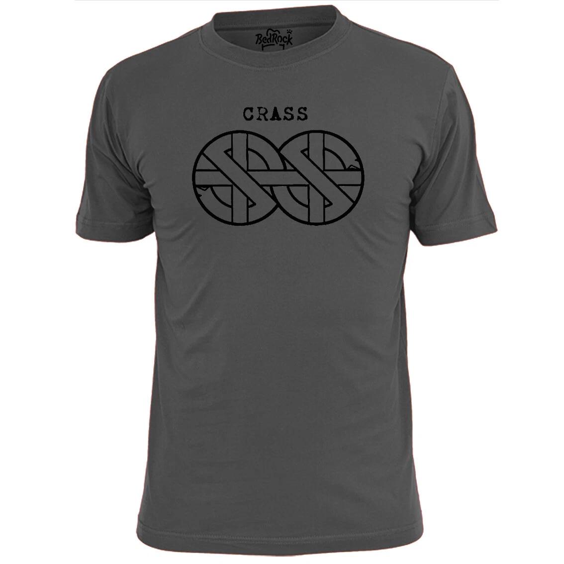 Mens Crass Double Logo T shirt Pistols Ruts Peace Anarchy XL