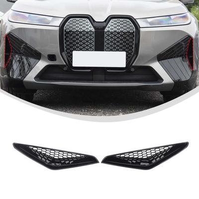 ABS Black For BMW Ix 2026-2026 Car Front Bumper Side Air Intake Protective Cover Air Vent Grille Decorative Frame Accessories