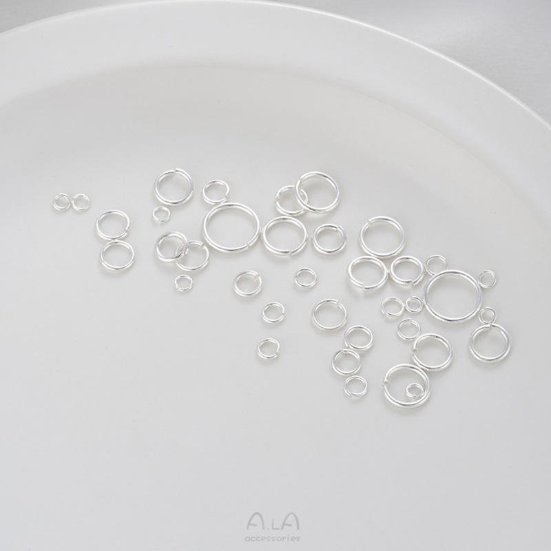 Durable Copper-Plated 925 Silver Open Jump Ring for DIY Bracelets & Earrings