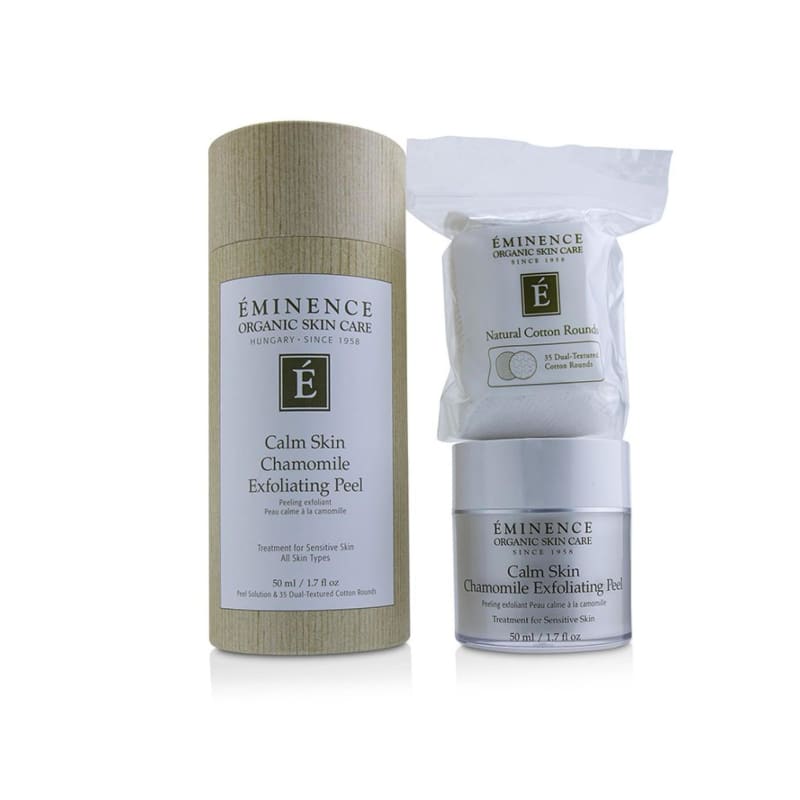 Eminence Calm Skin Chamomile Exfoliating Peel (with 35 Dual-Textured Cotton Rounds) 50ml