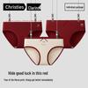 Christies Women's Lucky Red Cotton Briefs 3-Pack