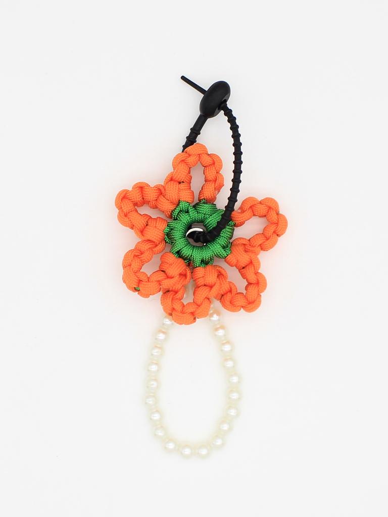 Cute and Childlike Hand-woven Carrot Flower Keychain Mobile Phone Pendant Bag Jewelry