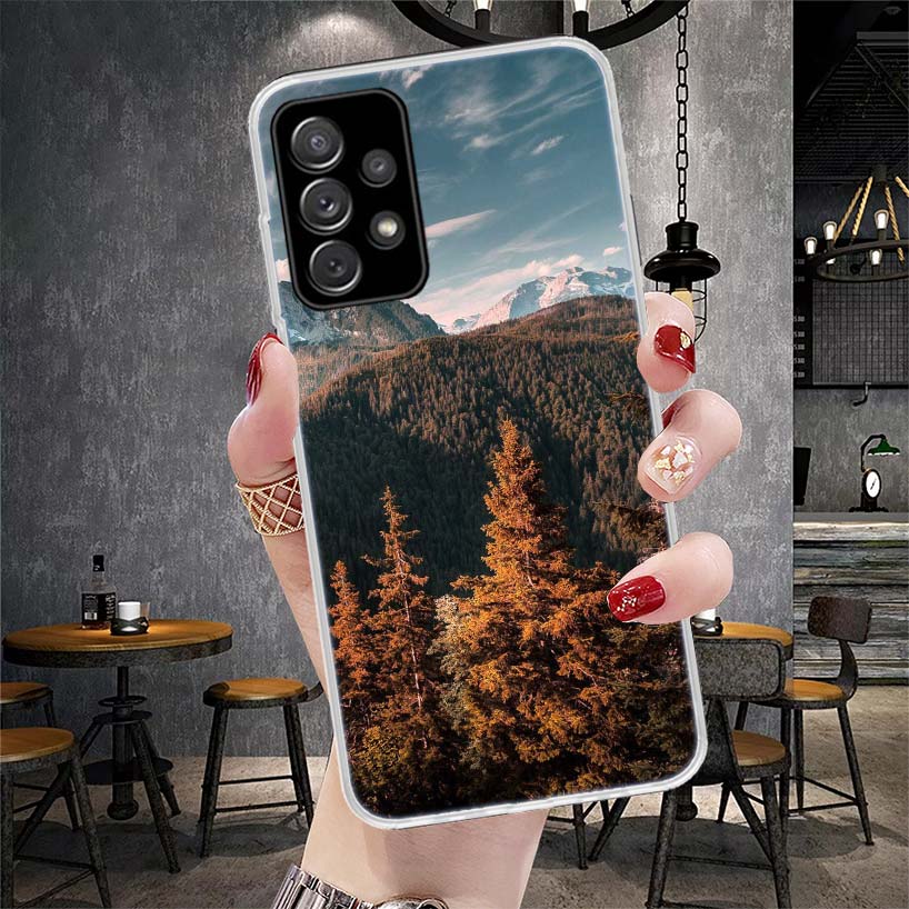 Mountain Peak Forest Soft Phone Case For Samsung Galaxy S22 S23 S24 S25 Edge S26 Ultra S20 FE S21 Plus + Fundas Coque Galaxy S20