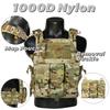 EMERSONGEARS 1000D Nylon Fabric Quick Releaseable  6094 tactical vest with Triple magazine pouch 094K style  Tactical vest