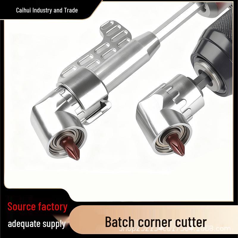 Universal Angle Extension: Electric Screwdriver Drill & Bit Set (90/105 Degree).