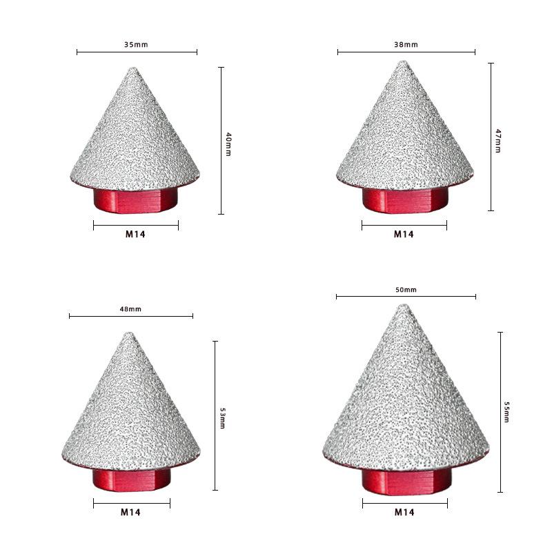 Brazed Diamond Tip Countersink Precise Beveling Tool for Smooth Finishing