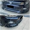Front Bumper Splitter Lip 3Pcs for VW Polo MK5 MK6 Standard TSI TDI 2010-2021 Tuning Body Kit Guard Gloss Black UV Coat Spoiler