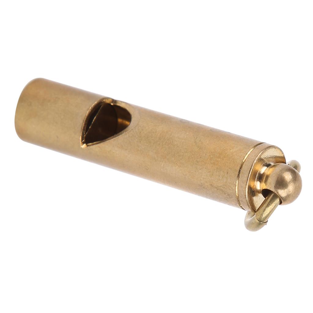 Survival Whistle with Keychain Brass High Decibel Emergency Whistle for Outdoor Camping