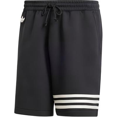 Originals Tricô Cadarço Shorts Casuais Três Quartos Masculinos Partes de Baixo Preto IW0974