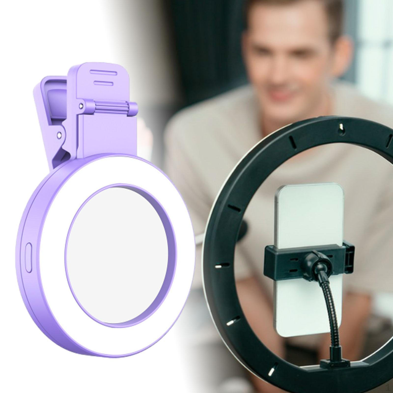 

Телефон заполняющий свет селфи зеркало части перезаряжаемые портативные светодиодные лампы, аксессуары для фиолетовый