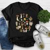 Aesthetic Mushroom Shirt Magic Mushroom Shirt Botanical Nature Lover Tee Fungus Shirt Women Summer Crewneck Cotton Short Sleeve