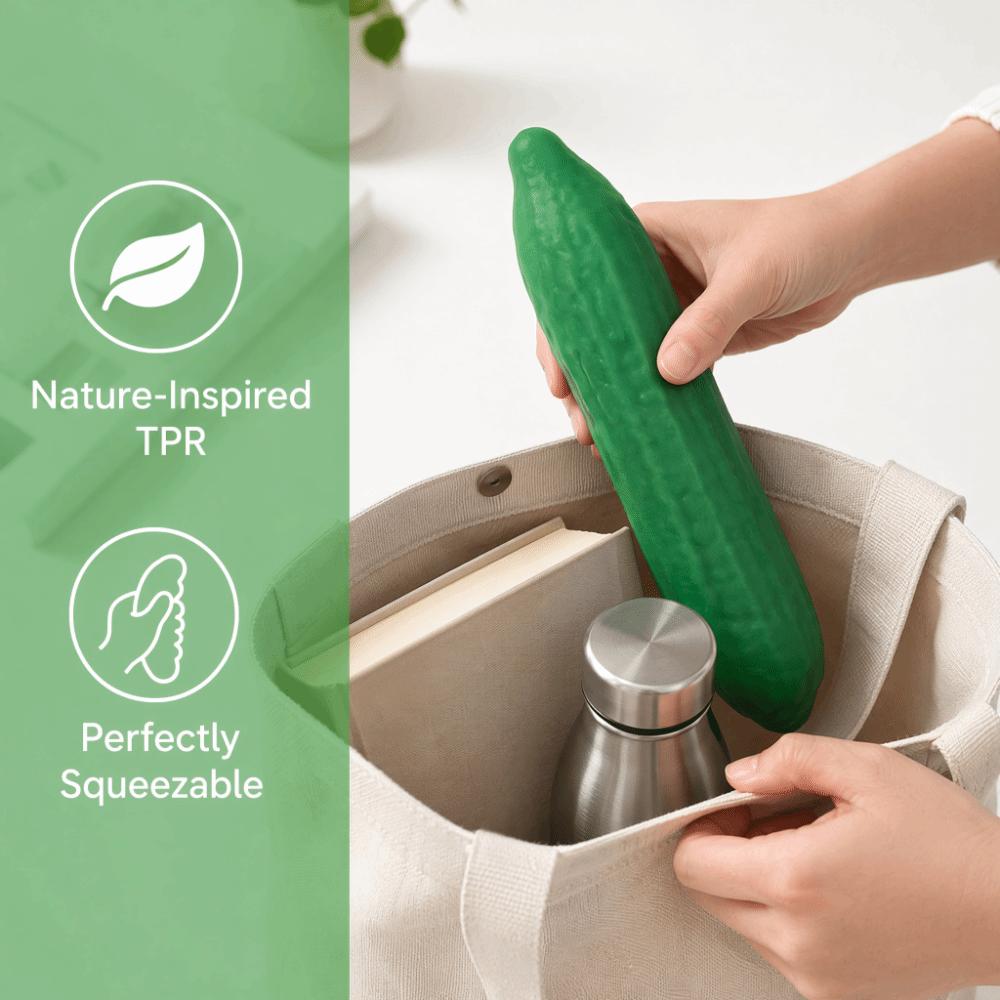 Super Soft Cucumber Squeeze Model Simulation Vegetable Pinch Slow Rebound Cucumber Photo Prop