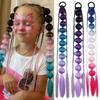 Lantern Braid Bubble Jumbo Braid Colorful Braided Ponytails Natural Twist Braid Bulk  for Women