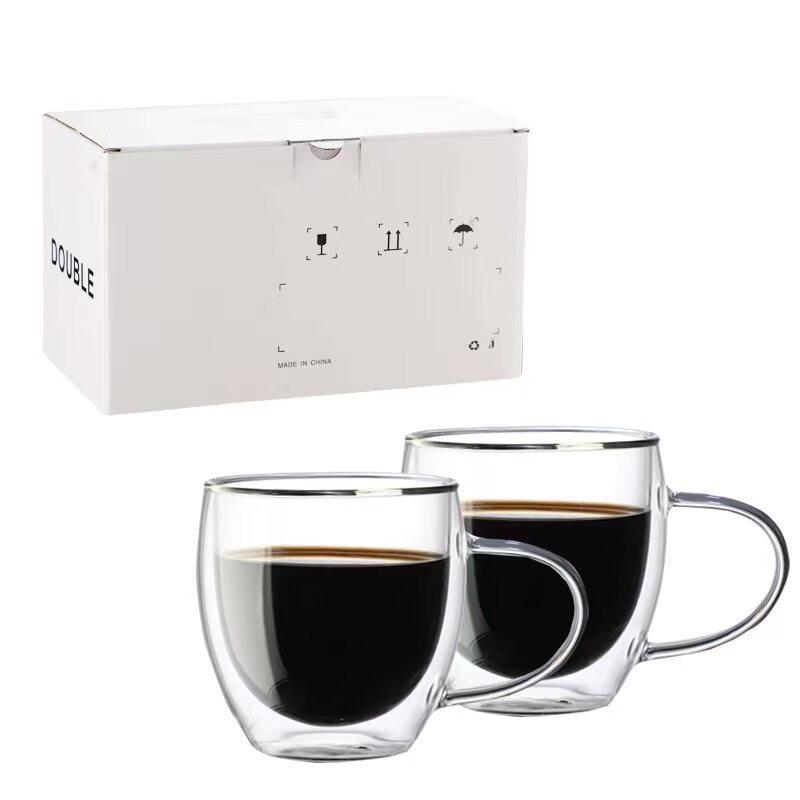 Changqi dvoustěnný žáruvzdorný skleněný hrnek