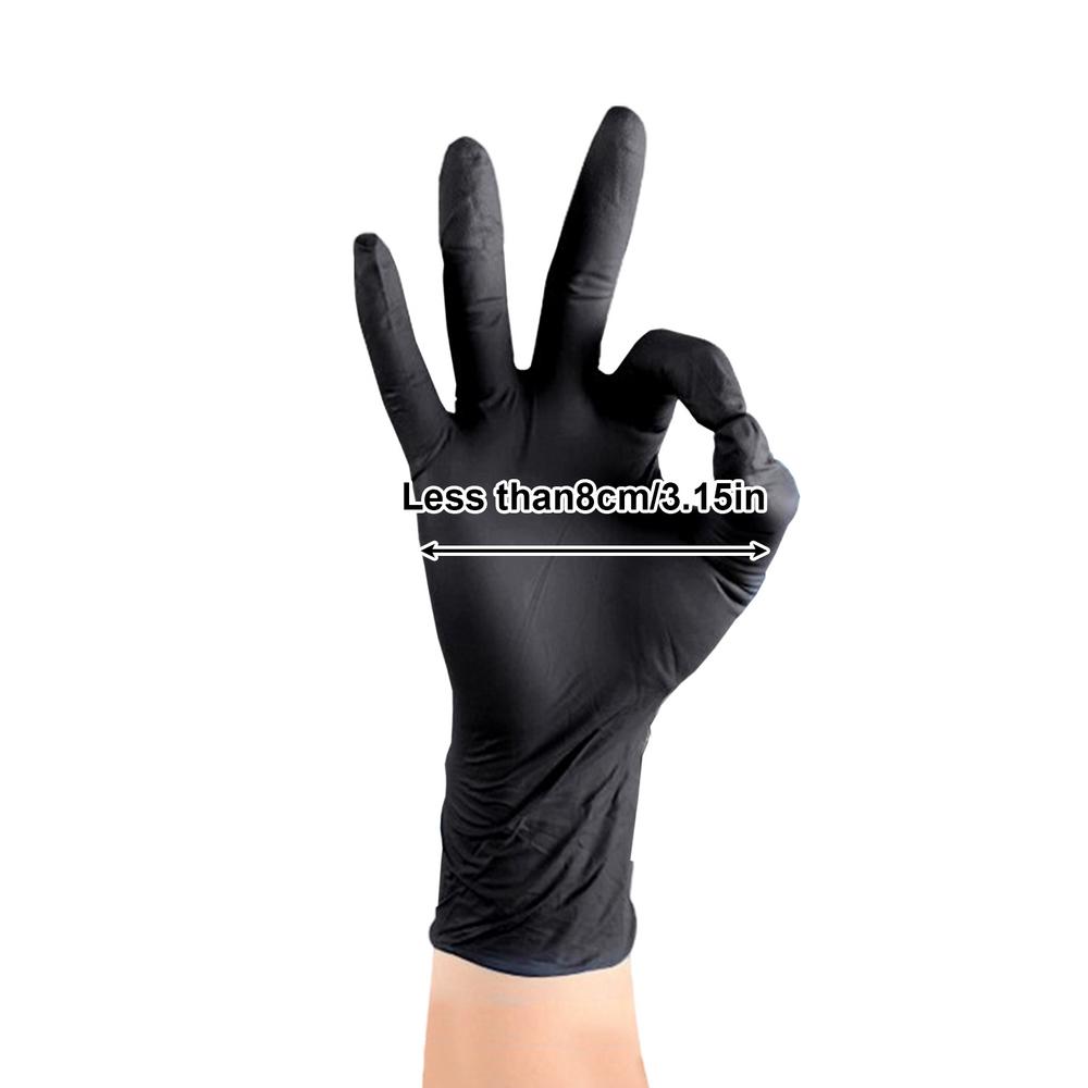 Nitrile Throwaway Gloves Nitrile Gloves Nitrile Gloves 100X Black Latex Nitrile Gloves Gloves Throwaway For Cooking Cleaning