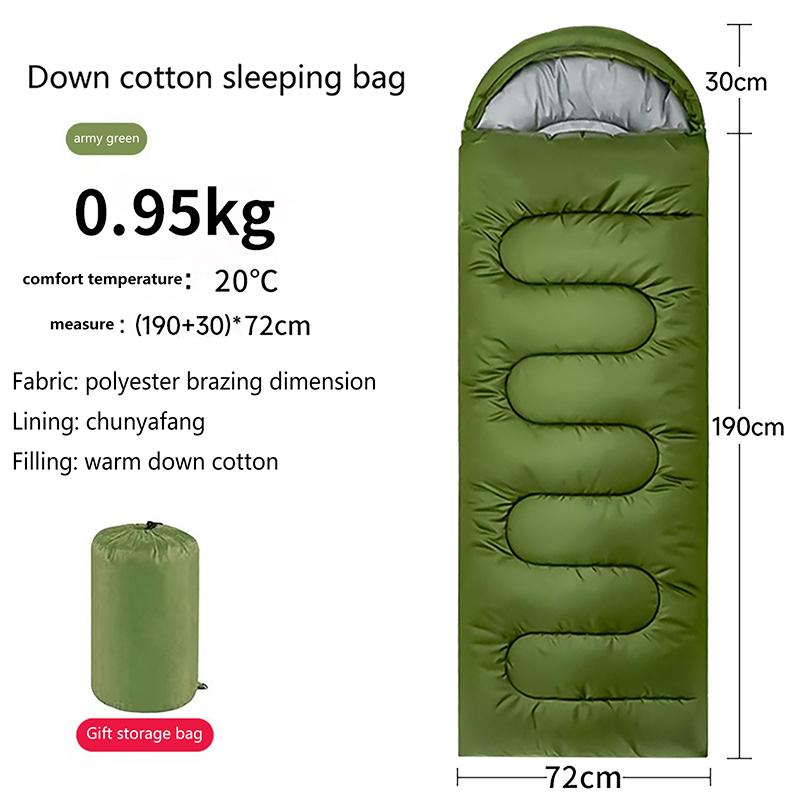 1Pc Camping Sleeping Bag Ultralight Waterproof 4 Season Warm Envelope Backpacking Sleeping Bags For Outdoor Traveling Hiking