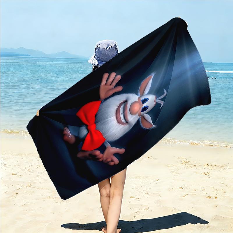 1Pc Magical Bunny Adventure Beach Towel Microfiber Beach Towel Thin Absorbent For Beach Swimming Yoga Bath Sports 0917131