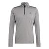 Mens Logo Quarter Zip Slim Long-Sleeved Track Top