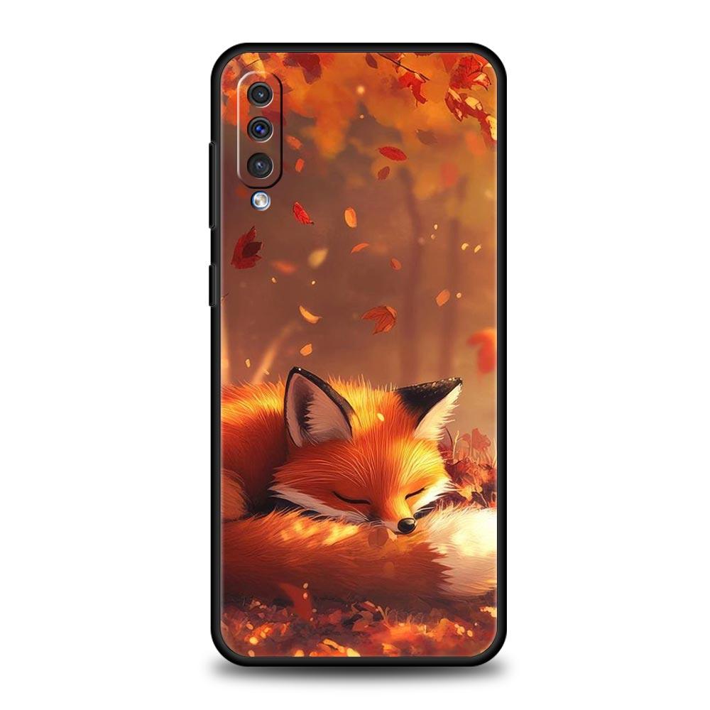 Red Fox Phone Case for Samsung Galaxy A56 A36 A26 A16 A34 A24 A42 A22 A20 A12 A40 A30 A10 5G Soft TPU Cover Shell Fundas Capas