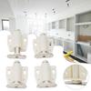 Set of 4 Magnetic Push Latches for Cabinet Doors Effortless Touch To Open Design for Bathroom and Wardrobe Applications