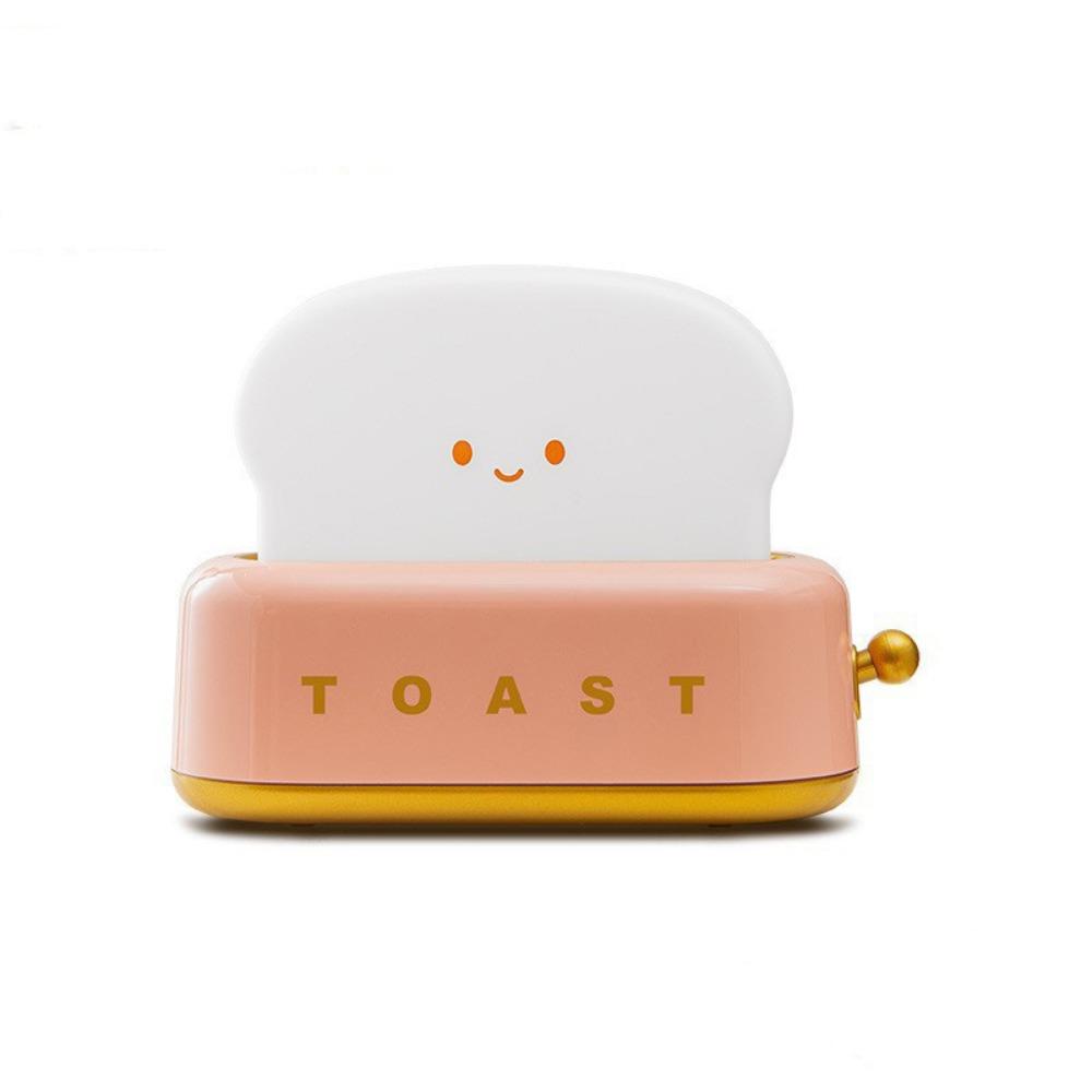 Cartoon Toaster Lamp Dimmable Mini Table Lamp Ambient Lighting Bread Toast Table Light  Bedroom