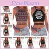Womens Sexy Fashion 3d Skull Hand Printed Tight Halter Strap Small Vest Harness