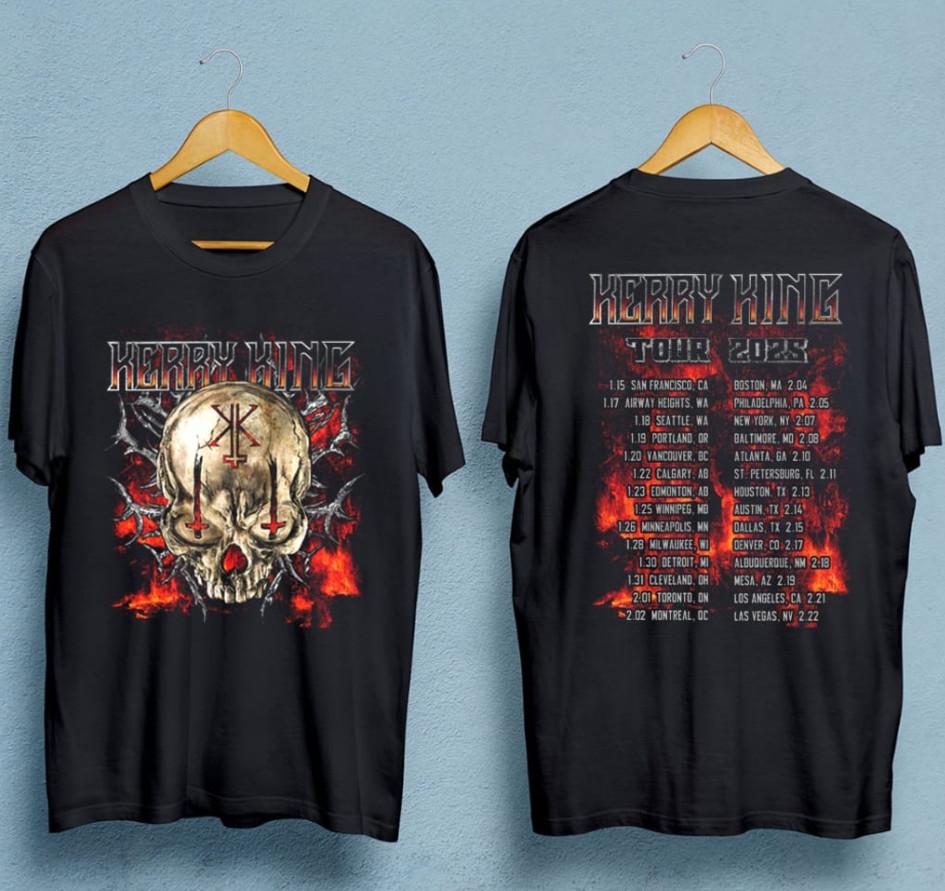 The Iconic Kerry King Eye Crosses Skull Tour 2026 T-shirt size S-5XL XXXL