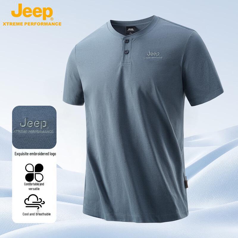 JEEP Men s Ice Silk Quick-Dry Short Sleeve T-Shirt L