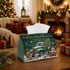 1pc Nostalgic Festive Holiday Tissue Box | Multi-functional Christmas Napkin Box, Available Suitable for Home, Christmas Car Decoration Elf Figure Vin