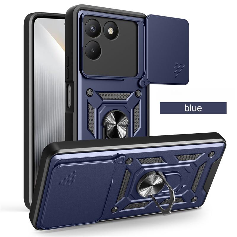 Shockproof Armor Funda For Tecno Pova 7 4G Car Magnetic Holder Ring Case For Tecno Pova 7 Pro Pova7 Ultra 5G Lens Protect Cover
