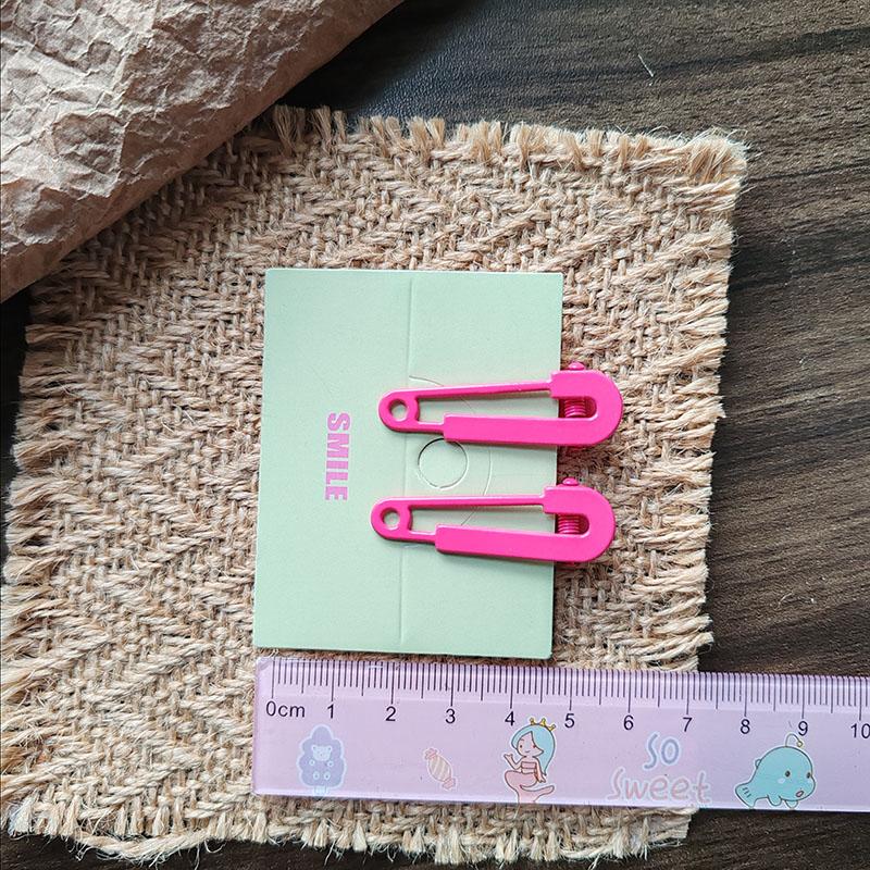2pc Kroean Good Bright Color Hairpin Hairgrip Hair Clips for Girls Women Kids Childs Vintage Crab for Gift Hair Accessories