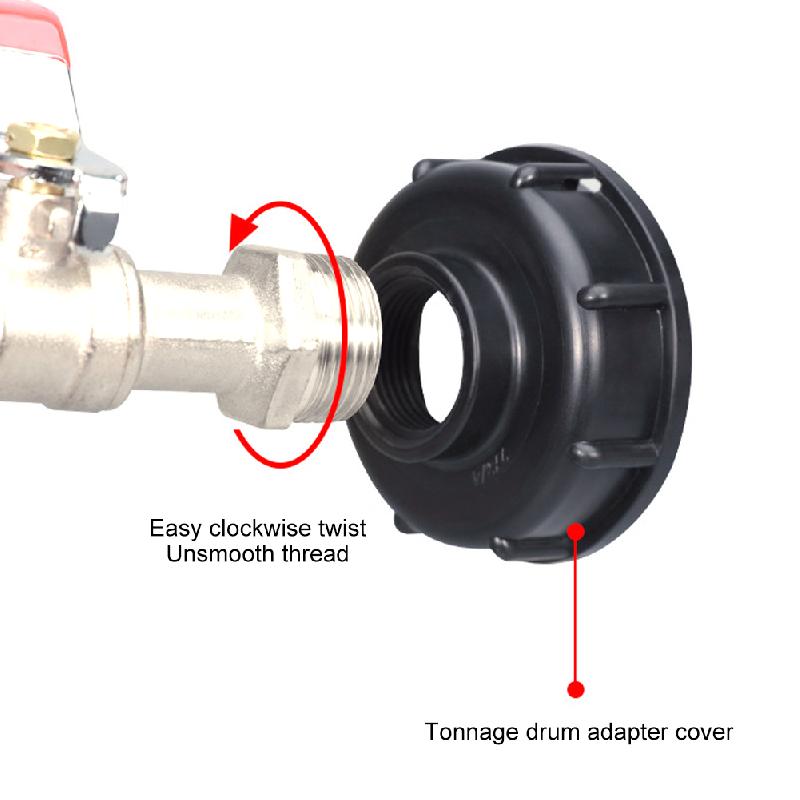 UYANGG IBC konteinerio čiaupo adapteris S60X6 stambus sriegis sodo greito sujungimo čiaupas lydinio konteinerio čiaupas 1000 litrų IBC konteinerio priedų vožtuvas