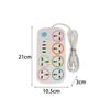 Eu Us Plug 2/3Pin Power Strip 1 Typec 3 Usb Port 6 Way Ac Outlet 2/3/5M Extension Power Socket Charge Electrical Socket