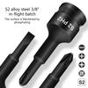 3/8'' Slotted/Cross Screwdriver Bit Sockets Sleeve Nozzles Nut Driver Set Screwdriver Set Bit Sets Tools Socket Wrench