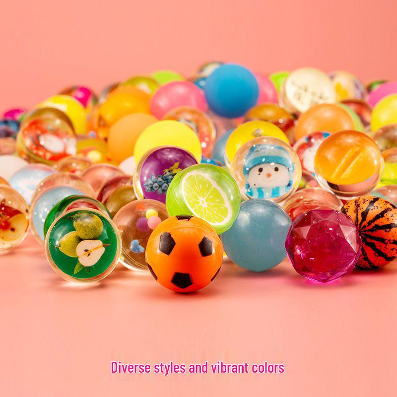 

Цветной 32мм Прыгающий мяч - Детский подарок и популярный товар уличной торговли Random Color