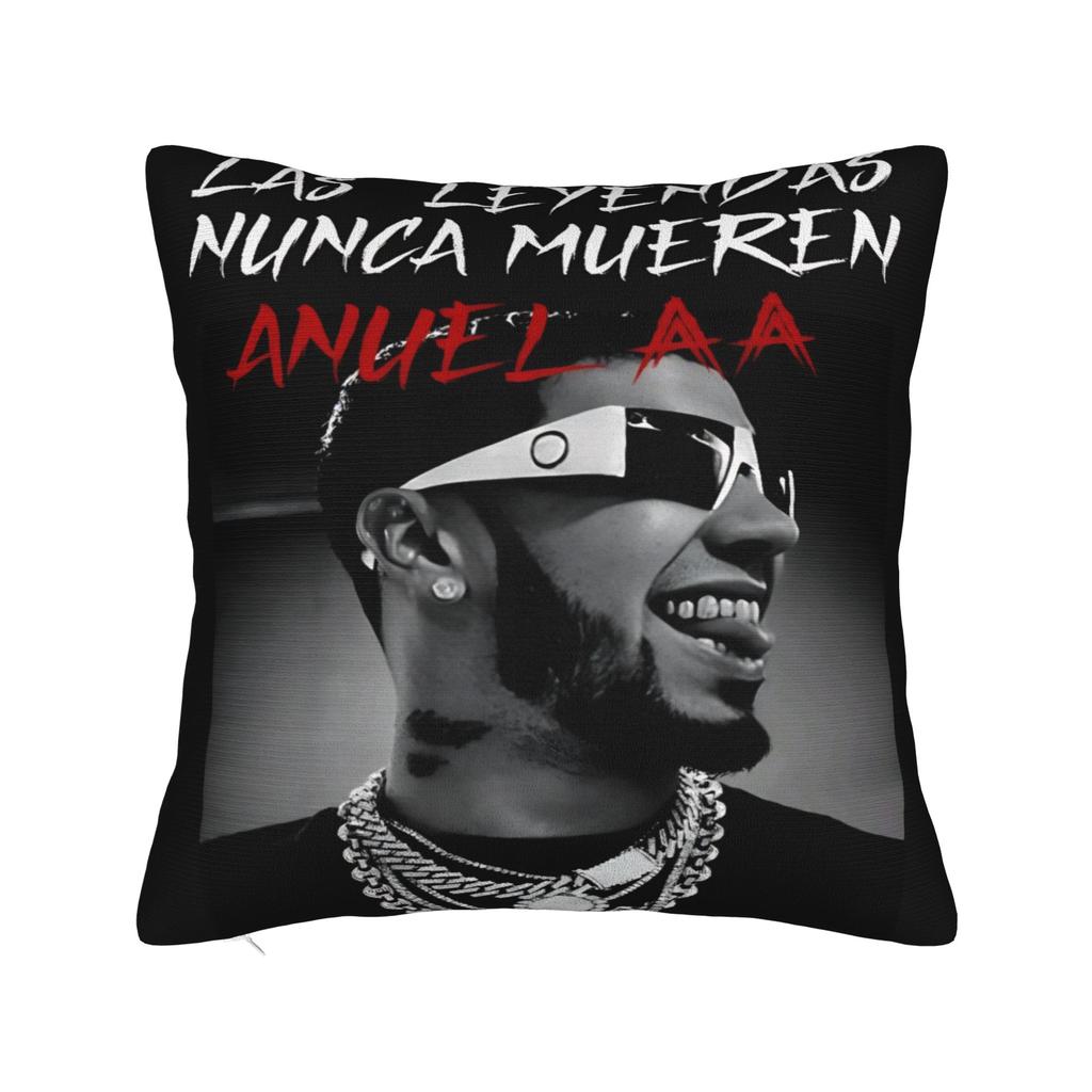 Anuel AA  Rapper Singer Pillow Covers Merchandise Soft Cushion Cover Decoration  Pillow Case Cover Sofa Multi Size