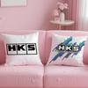 classic brand HKS Cushion Cover Soft  EasyWash Pillow Case  Versatile for Couch Bed Travel and Office