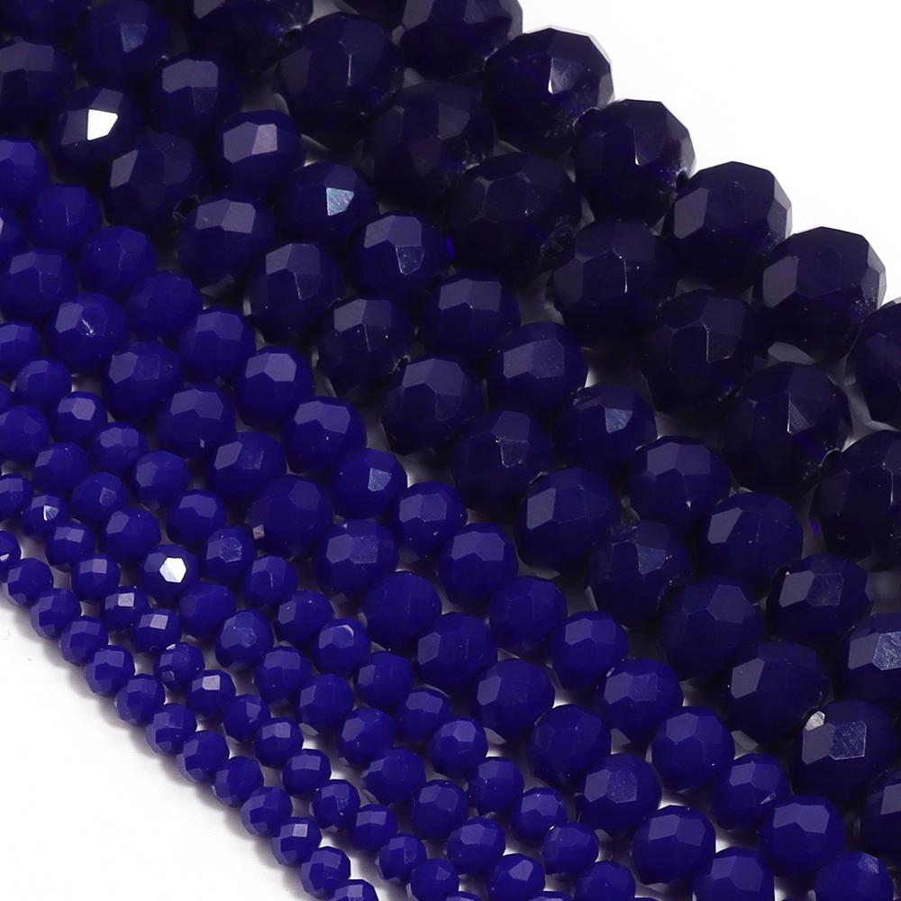 3/4/6/8/10mm Multicolor Crystal Glass Faceted Beads Rondelle Spacer Flat Abacus Bead For Jewelry Making DIY Necklace Accessories