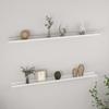 Day and Night - Day and Night Wall Shelves 2 Units Glossy White 115x9x3 Cm