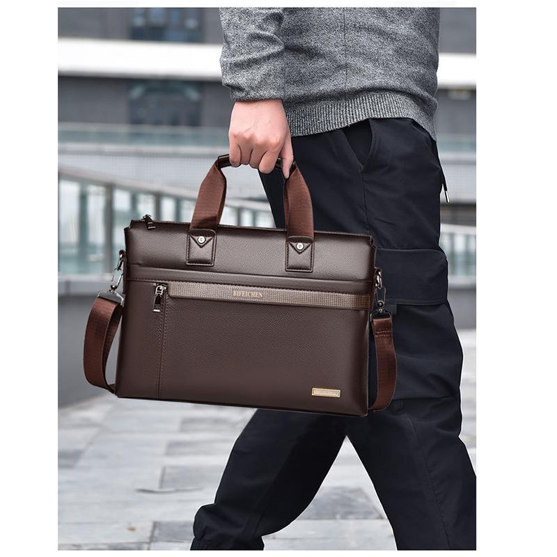 Nova Bolsa de Mão Masculina Pasta Executiva Transversal de Ombro Casual para Computador