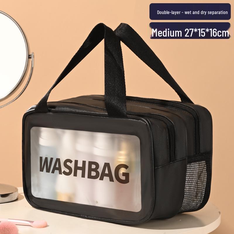 Large Capacity Waterproof Cosmetic & Travel Bag with Wet/Dry Separation