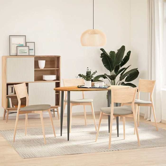 VidaXL Dessus de table 120x60x2 cm bois de chêne massif ovale 4009047