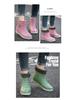 Trendige Damen-Regenstiefel im koreanischen Stil - Kurz, warm, Gummi, modische Schuhe für Studentinnen