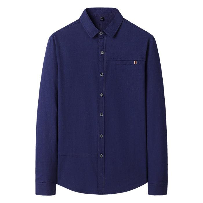 Men's Long-sleeved Shirt Spring Slim Thin Inch Shirt Professional Casual Iron-free Anti-wrinkle Shirt Men