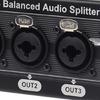 6.5mm 3Pin Balanced Sound Splitter 1 Input 4 Output Splitter for Transmission Studio Equipment Extender Installation