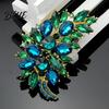 Cubic Zirconia Inlaid Brooch Pin Women Lightweight Flower Cluster Sparkling