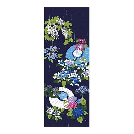 Hamamonyo Tenugui: Early Summer Rain and Hydrangeas