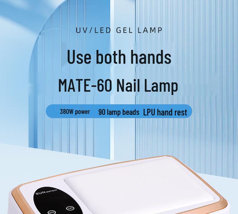 380W Dual-Hand Gel Nail Art Dryer with Large Space