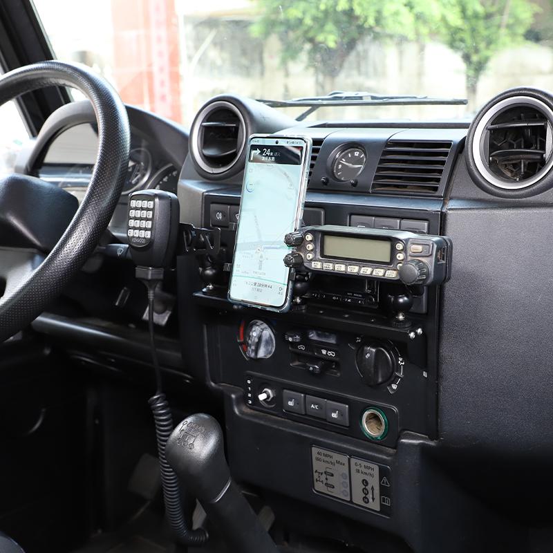 Für 2004-2018 Land Rover Defender Mittelkonsole Aluminiumlegierung Handyhalter Navigationshalterung Zubehör